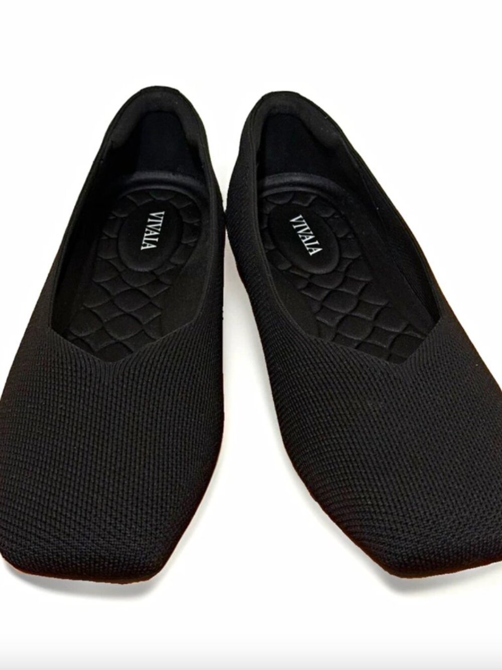 Brand New - VIVAIA Margot 3.0 Square-Toe V-Cut Flats - Black - US EU 37.5